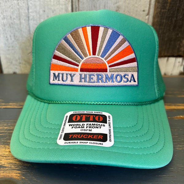 Hermosa Beach MUY HERMOSA Trucker Hat - Cactus Green