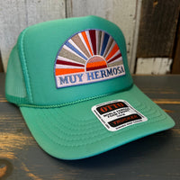 Hermosa Beach MUY HERMOSA Trucker Hat - Cactus Green