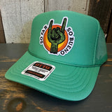 SO FAR :: SO BUENO High Crown Trucker Hat - Cactus Green
