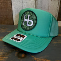 Hermosa Beach HERMOSA HILLS High Crown Trucker Hat - Cactus Green