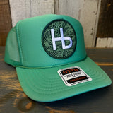 Hermosa Beach HERMOSA HILLS High Crown Trucker Hat - Cactus Green