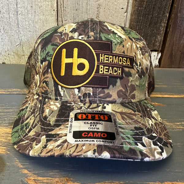 Hermosa Beach THE NEW STYLE 6 Panel Low Profile Trucker Hat - Camo