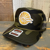 Hermosa Beach CLASSIC LOGO Trucker Hat - Full Camo