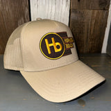 Hermosa Beach THE NEW STYLE - 5 Panel Mid Profile Mesh Back Trucker Hat - Khaki