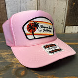 Hermosa Beach RETRO SUNSET High Crown Trucker Hat - Pink