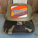 Hermosa Beach GOLF CARTS & YOGA PANTS Trucker Hat - Camouflage/Olive