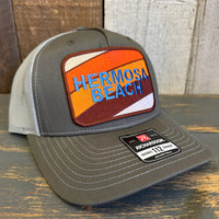Hermosa Beach GOLF CARTS & YOGA PANTS Five-Panel Trucker Cap - Beetle Green/Quarry