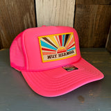 Hermosa Beach MUY HERMOSA Trucker Hat - Neon Pink