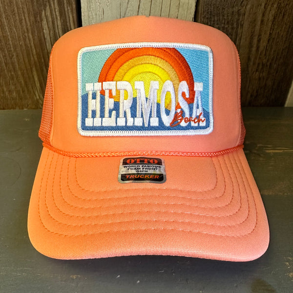 Hermosa Beach 72 & SUNNY High Crown Trucker Hat - Coral