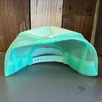 Hermosa Beach RETRO SUNSET High Crown Trucker Hat - Seafoam Green