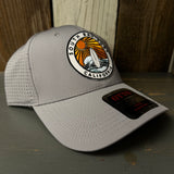 SOUTH BAY SURF CALIFORNIA (Multi Colored Patch) - 6 Panel Low Profile Baseball Cap - Light Grey