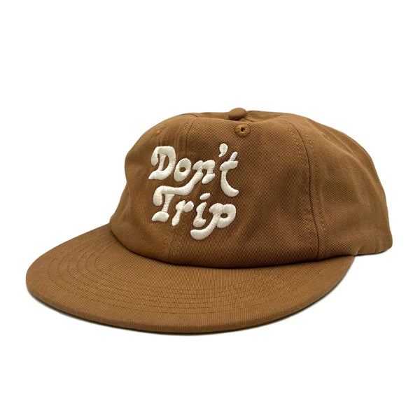 DON'T TRIP STRAPBACK HAT - Caramel