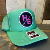 Hermosa Beach SO PITTED! :: HB SURFBOARD Trucker Hat - Cactus Green