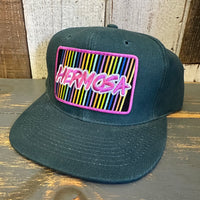 Hermosa Beach HERMOSA'84 - 6 Panel Mid Profile Baseball Cap - Dark Green