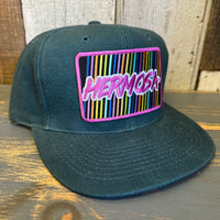 Hermosa Beach HERMOSA'84 - 6 Panel Mid Profile Baseball Cap - Dark Green