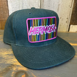 Hermosa Beach HERMOSA'84 - 6 Panel Mid Profile Baseball Cap - Dark Green
