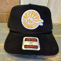 Hermosa Beach CLASSIC LOGO Corduroy Baseball Cap - Black