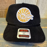 Hermosa Beach CLASSIC LOGO Corduroy Baseball Cap - Black
