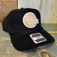 Hermosa Beach CLASSIC LOGO Corduroy Baseball Cap - Black