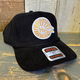 Hermosa Beach CLASSIC LOGO Corduroy Baseball Cap - Black