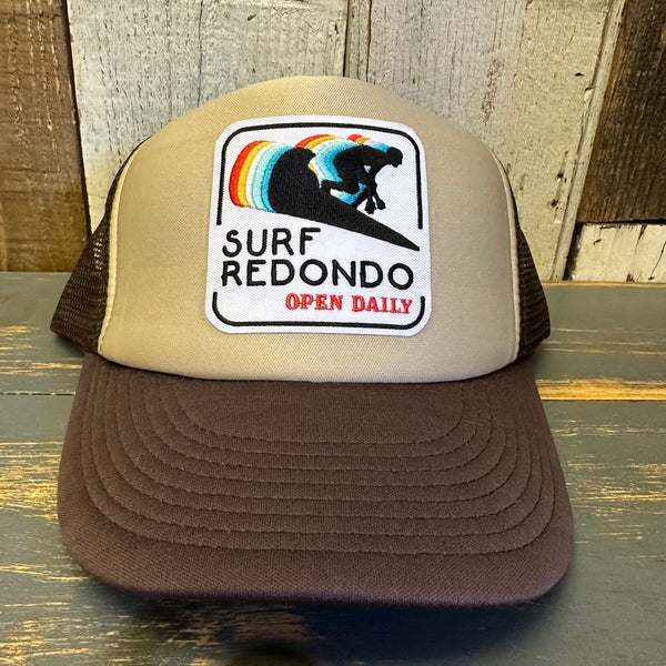 SURF REDONDO :: OPEN DAILY Winter All Foam Cap Hat - Brown/Khaki