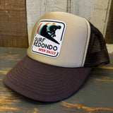 SURF REDONDO :: OPEN DAILY Winter All Foam Cap Hat - Brown/Khaki