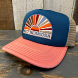 Hermosa Beach MUY HERMOSA Trucker Cap - Marine/Salmon/Khaki