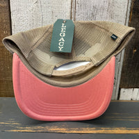 Hermosa Beach MUY HERMOSA Trucker Cap - Marine/Salmon/Khaki