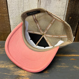 Hermosa Beach MUY HERMOSA Trucker Cap - Marine/Salmon/Khaki