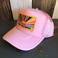 Hermosa Beach MUY HERMOSA High Crown Trucker Hat - Pink