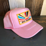 Hermosa Beach MUY HERMOSA High Crown Trucker Hat - Pink