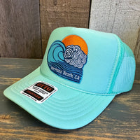 Hermosa Beach TUBULAR High Crown Trucker Hat - Seafoam Green