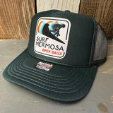 Hermosa Beach SURF HERMOSA :: OPEN DAILY Trucker Hat - Dark Green