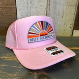 Hermosa Beach MUY HERMOSA High Crown Trucker Hat - Pink