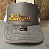 Hermosa Beach HERMOSA AVE Trucker Hat - Charcoal Grey/White