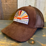 Hermosa Beach MUY HERMOSA 6 Panel Corduroy Trucker Hat - Brown