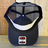 Hermosa Beach MUY HERMOSA 6 Panel Corduroy Trucker Hat - Navy