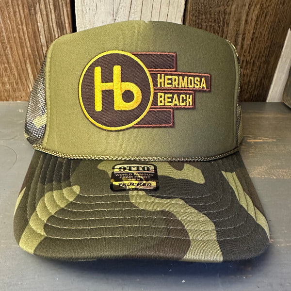 Hermosa Beach THE NEW STYLE Trucker Hat - Camouflage/Olive