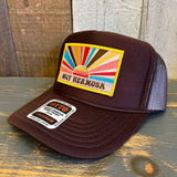 Hermosa Beach MUY HERMOSA High Crown Trucker Hat - Brown