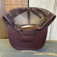 Hermosa Beach MUY HERMOSA High Crown Trucker Hat - Brown