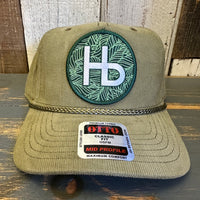 Hermosa Beach HERMOSA HILLS Corduroy Baseball Cap - Olive Green