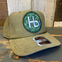 Hermosa Beach HERMOSA HILLS Corduroy Baseball Cap - Olive Green