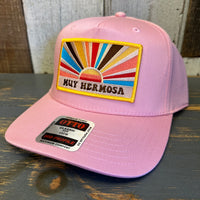 Hermosa Beach MUY HERMOSA 5 Panel Mid Profile Baseball Cap - Pink