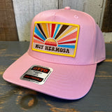 Hermosa Beach MUY HERMOSA 5 Panel Mid Profile Baseball Cap - Pink