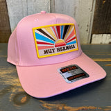Hermosa Beach MUY HERMOSA 5 Panel Mid Profile Baseball Cap - Pink