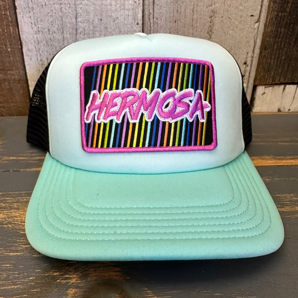 Hermosa Beach HERMOSA '84 Trucker Cap - Light Mint/Dark Mint/Black