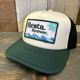 Hermosa Beach FIESTA FOREVER Trucker Cap - Cream/Green/Black