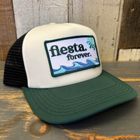 Hermosa Beach FIESTA FOREVER Trucker Cap - Cream/Green/Black