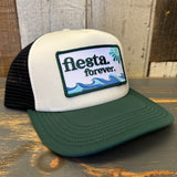 Hermosa Beach FIESTA FOREVER Trucker Cap - Cream/Green/Black