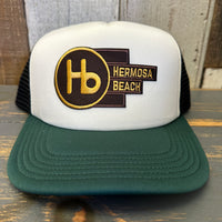 Hermosa Beach THE NEW STYLE Trucker Cap - Cream/Green/Black